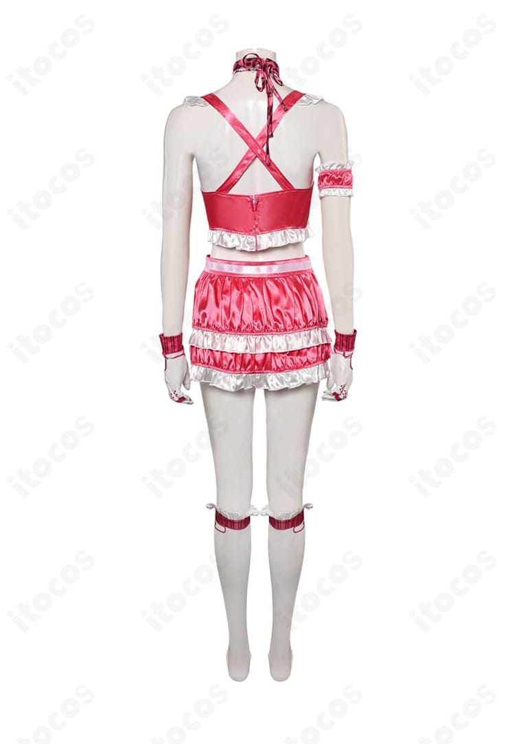 背面全体像：リリ衣装のバックスタイル。開閉部の構造とリボンの落ち感を確認。