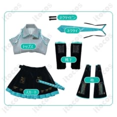 初音ミク V2版 コスプレ衣装｜忠実再現で撮影映え。長時間でも快適、イベント即戦力 - 5枚目の画像（サムネイル）