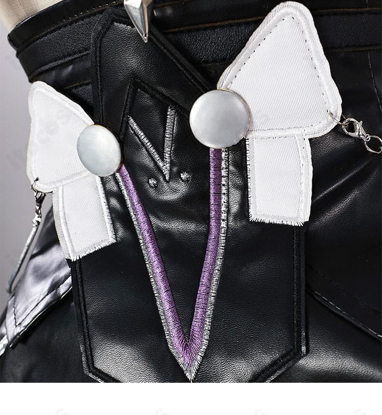 ゼンレスゾーンゼロ ビビアン 衣装の背面装飾ディテール。背中のモチーフと配色を丁寧に再現したバックビュー。