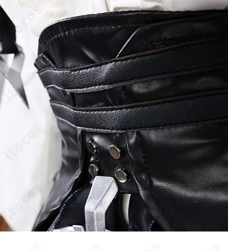 ゼンレスゾーンゼロ ビビアン 衣装の腰周り装飾ディテール。アクセサリー一体のデザインで統一感ある仕上がり。