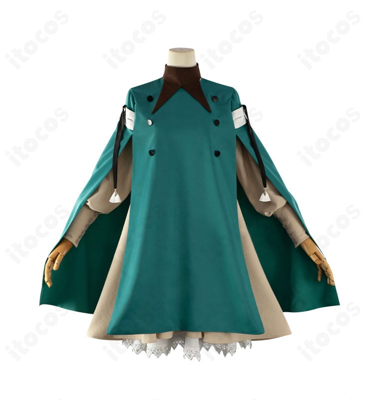 前面全身カットの正面図。上着とワンピースのライン、帽子の形状まで高再現度で確認できます。