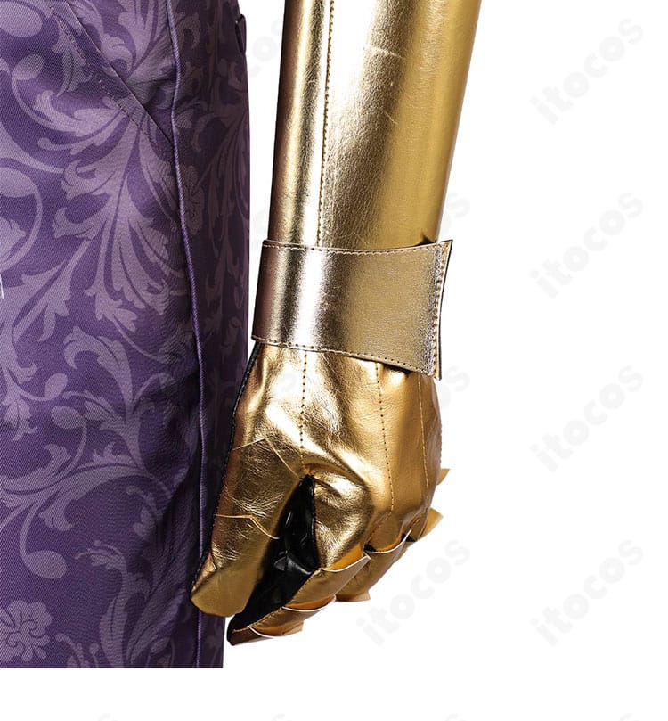 ヴィンセント・ヴァレンタイン衣装の左手の手鎧アップ。エッジの効いた造形と表面の質感を再現。