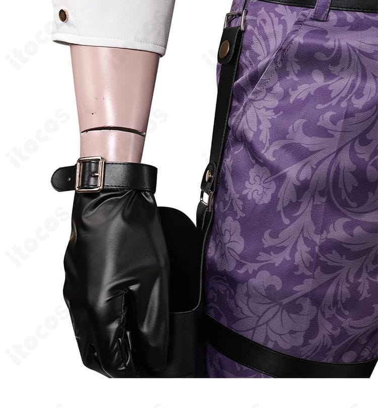 ヴィンセント・ヴァレンタイン衣装の右手手袋の近接カット。縫製と質感の仕上がりに注目。