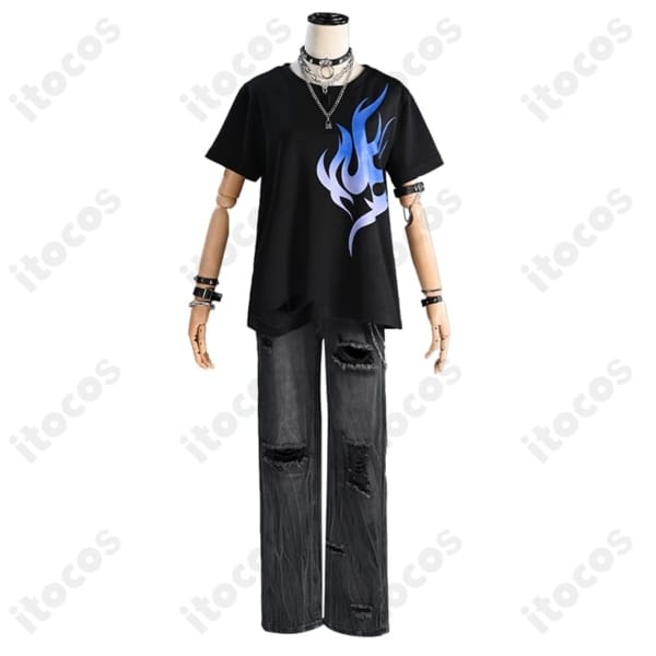 プロジェクトセカイ 東雲彰人 フューエル衣装 高忠実度で動きやすいコスプレセット