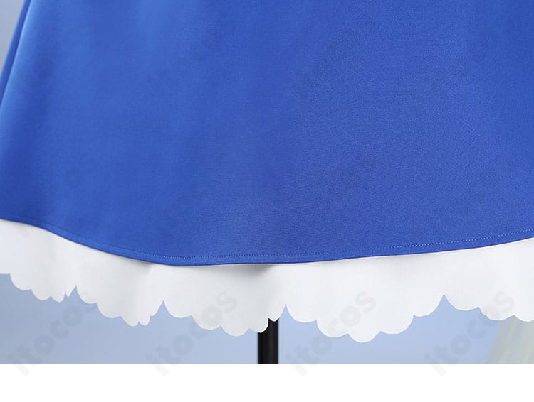 スカート裾の装飾・ステッチディテール（木之本桜 普段着）