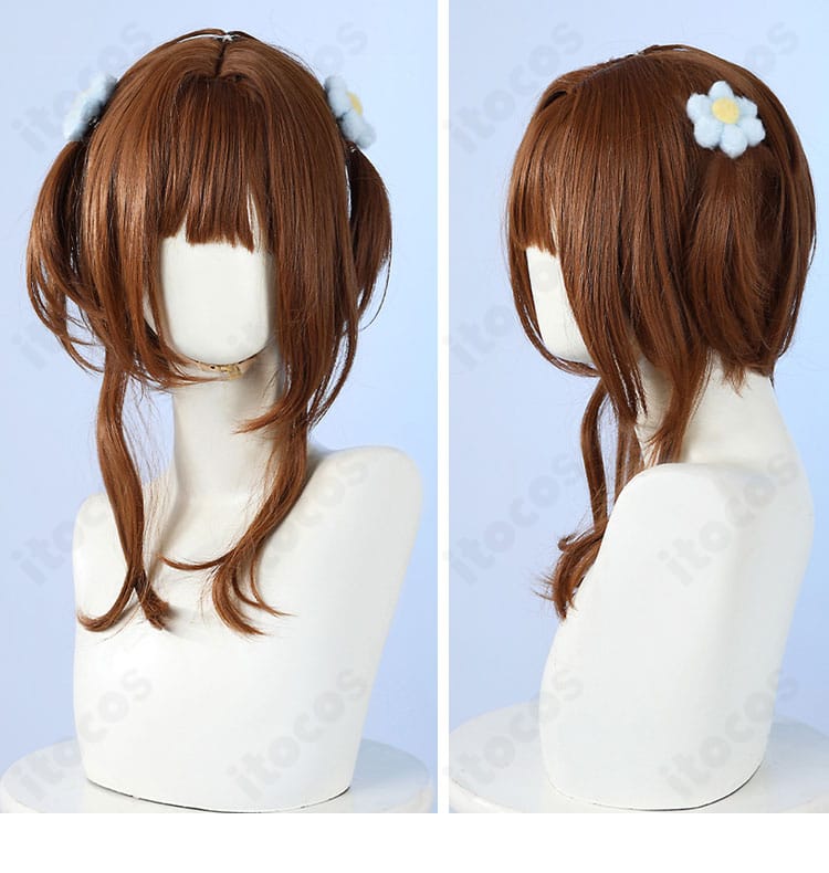 髪飾りパーツのディテール（木之本桜 普段着コスプレ）