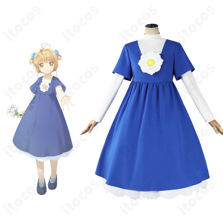 カードキャプターさくらの木之本桜・普段着コスプレ一式とキャラクターイメージの比較カット