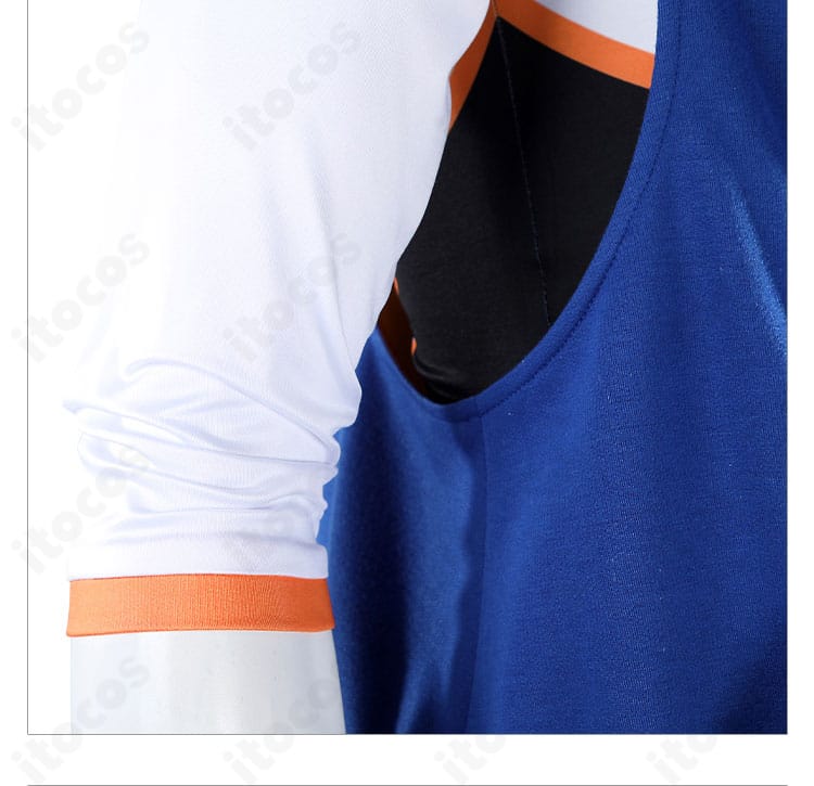 ルーク衣装の袖口装飾ディテール。カフ部の縫製と配色アクセントを拡大。