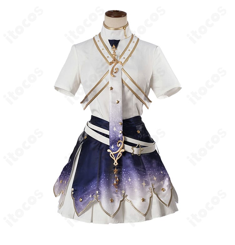 白上フブキ キング衣装の内側半袖シャツ前面。清潔感ある生地感と首元のバランスが見える。