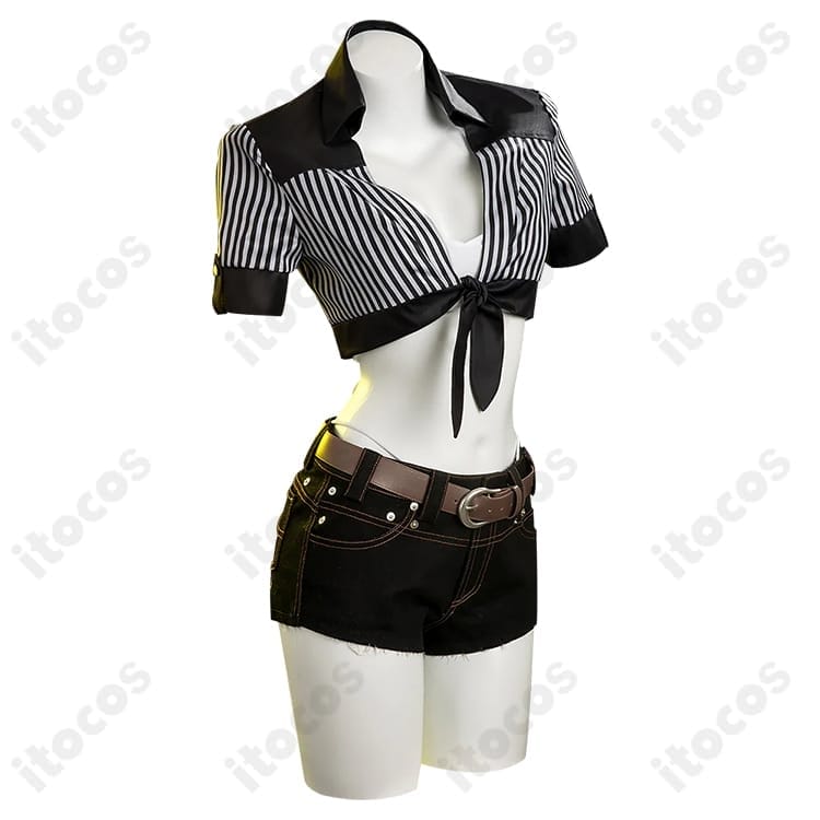 ティファ・ロックハート グラマラスホエール水着 高再現で動きやすいコスプレ衣装 - 2枚目の画像