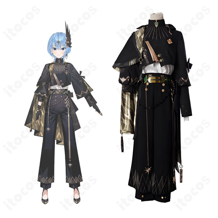 星街すいせいのNova衣装コスプレ一式とキャラクターイメージの融合カット