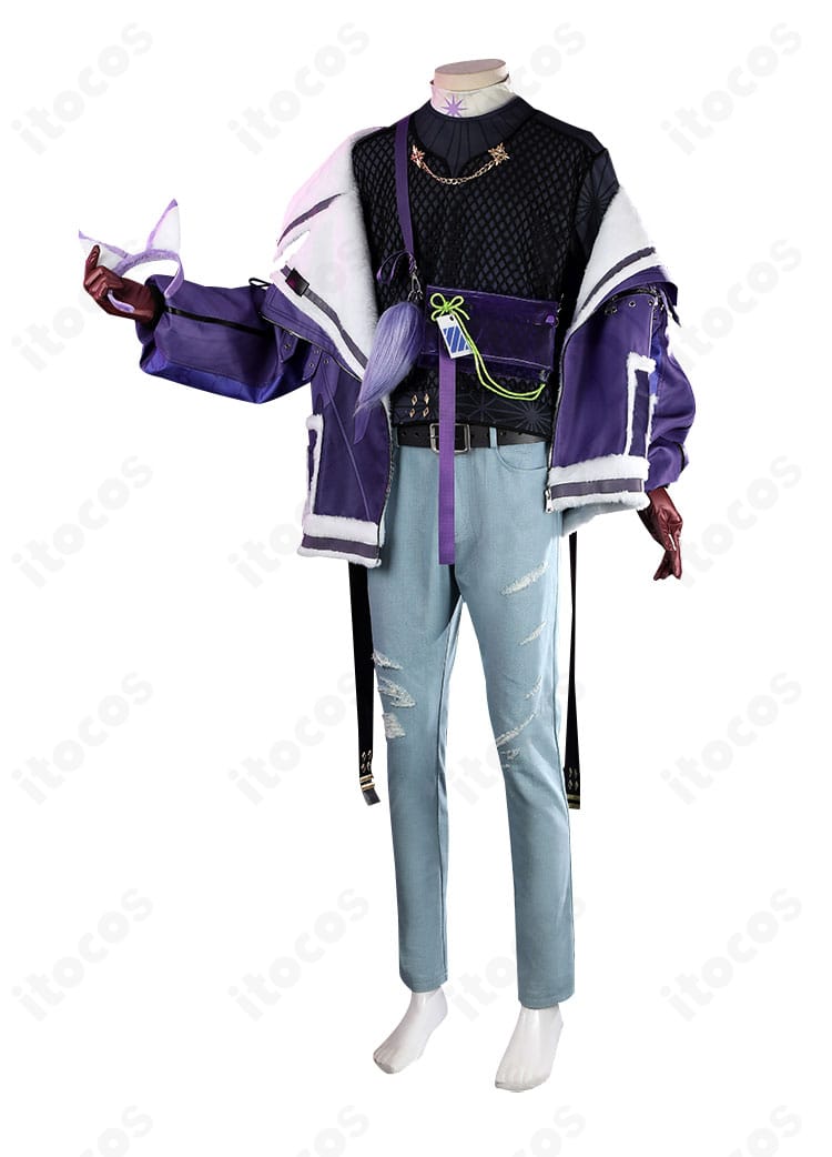 NU:カーニバル 玖夜 コスプレ 側面ビュー｜袖口とポケット意匠の立体感