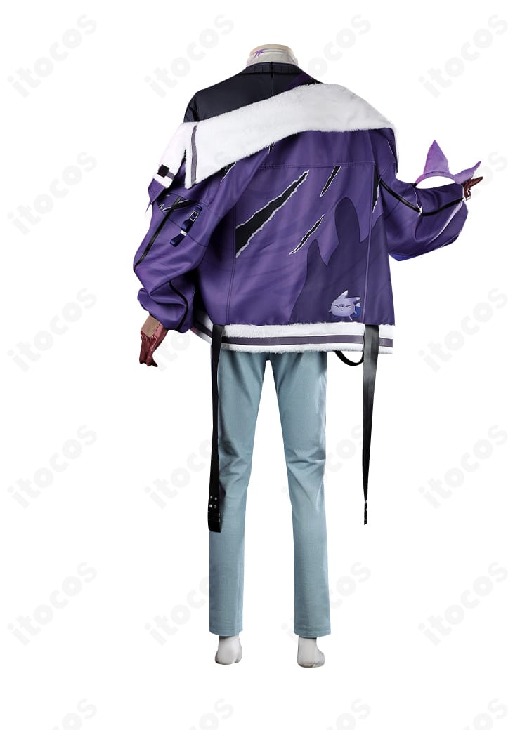 NU:カーニバル 玖夜 コスプレ 背面図｜フード形状と背面ラインの仕上がり