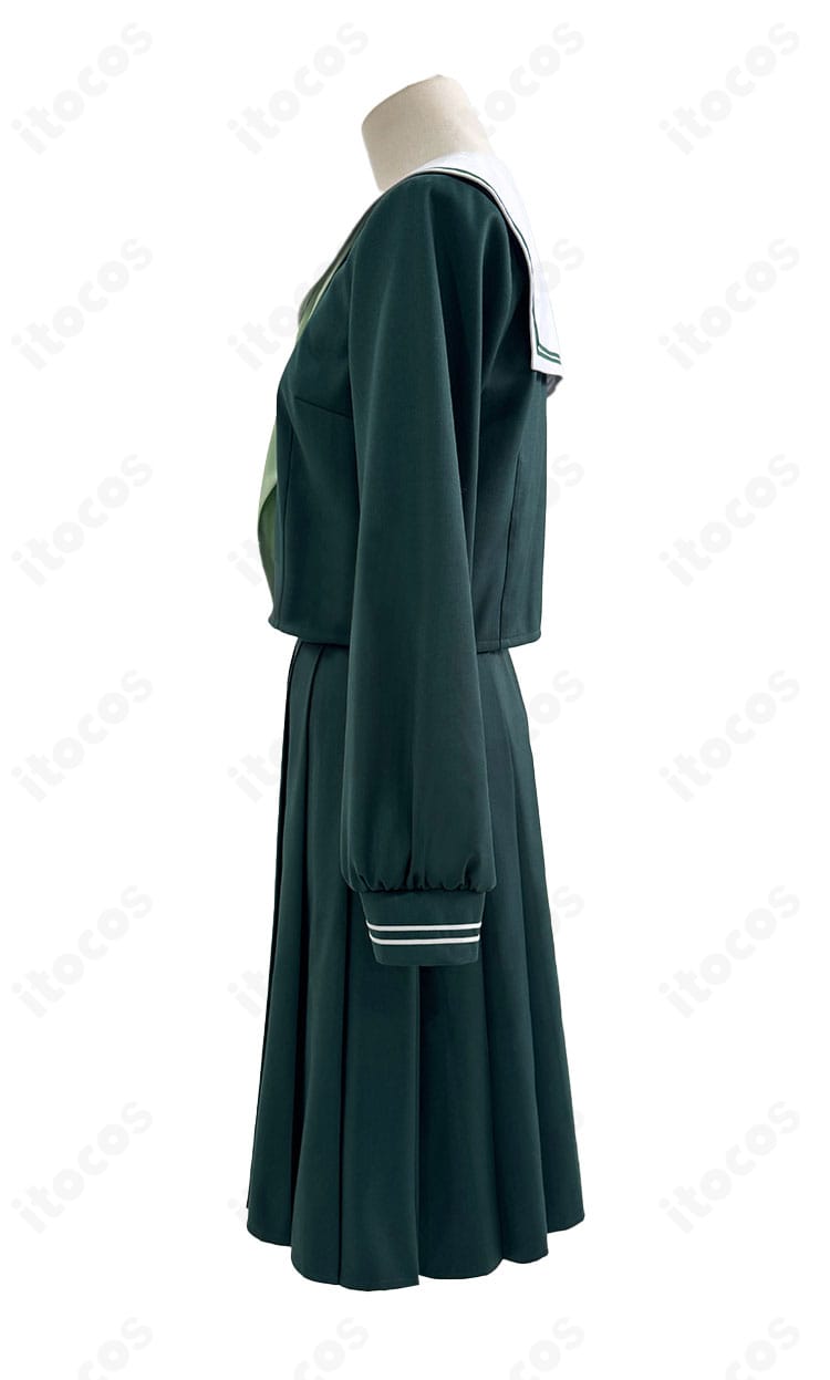 猫猫 セーラー服アレンジ 袖口ディテール拡大｜ラインテープと丁寧な縫製仕上げ