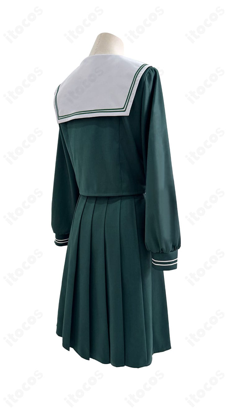 薬屋のひとりごと 猫猫 セーラー服アレンジ 背面ディテール｜セーラー襟の形状とプリーツの落ち感