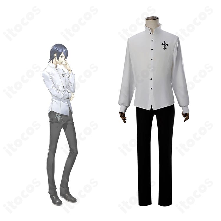 ペルソナ5 フォックス（喜多川祐介）衣装のキャラ比較画像。配色と装飾の再現度を確認できるガイド