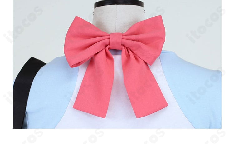 ポケットモンスター ブラック2・ホワイト2 メイ衣装 蝶ネクタイ風装飾のアップ。可愛らしいアクセントを強調