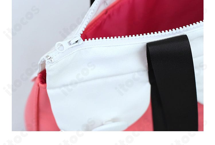 ポケットモンスター ブラック2・ホワイト2 メイ衣装 ショルダーバッグのジッパー部アップ。金具と開閉部の意匠