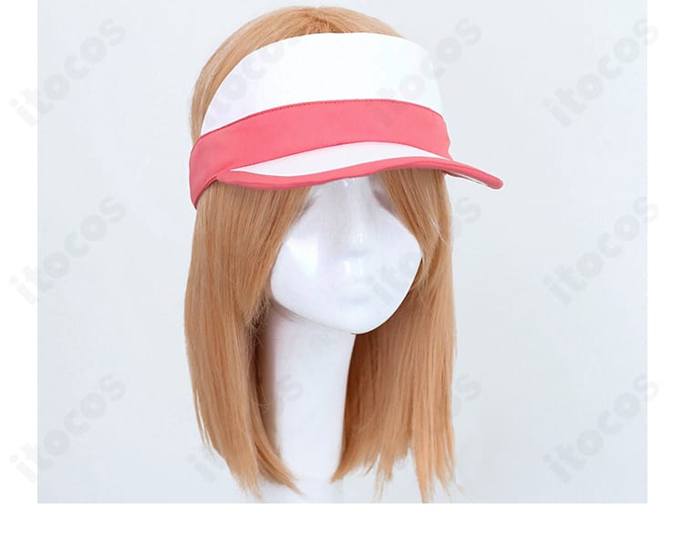 ポケットモンスター ブラック2・ホワイト2 メイ衣装 帽子の装飾ディテール。ロゴ・配色の再現を強調