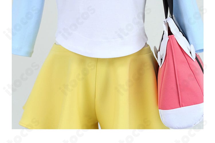 ポケットモンスター ブラック2・ホワイト2 メイ衣装 裾飾りのクローズアップ。エレガントなラインを表現