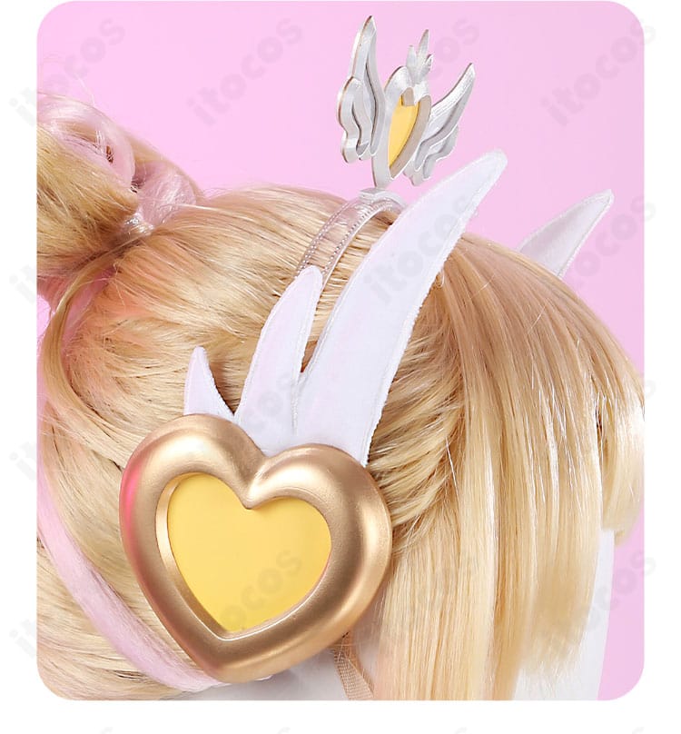 ジュノ ヘアアクセサリーの側面ディテールと留め位置