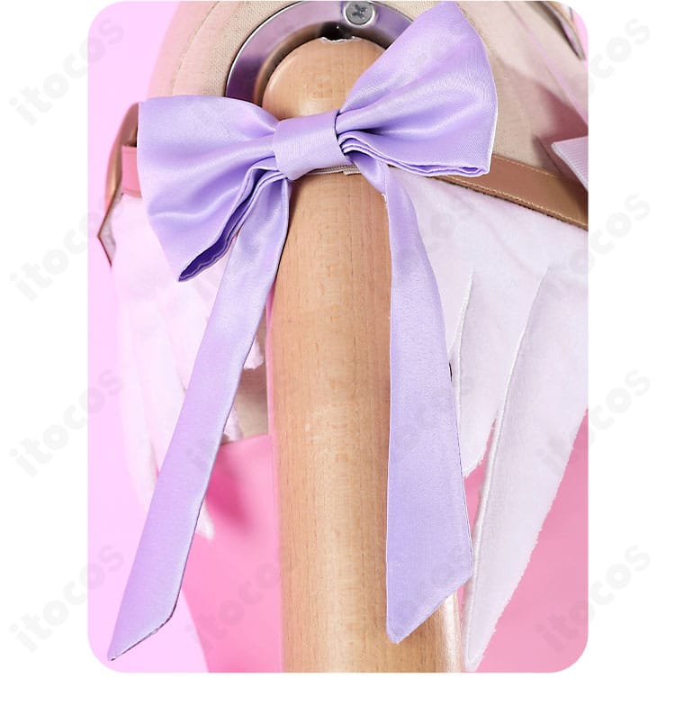 ジュノ コスプレ衣装 腕部リボンのデザインと留め仕様