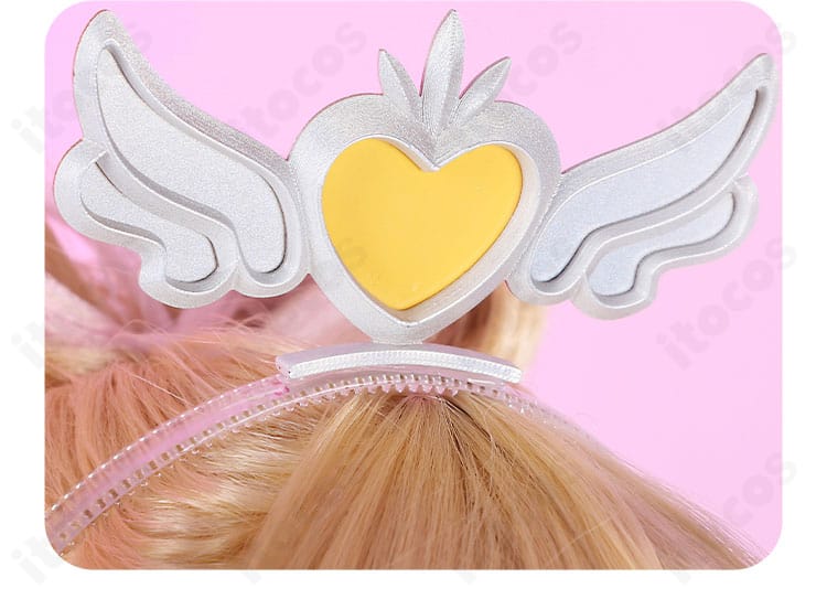 ジュノ ヘアアクセサリーのハート装飾ディテール拡大