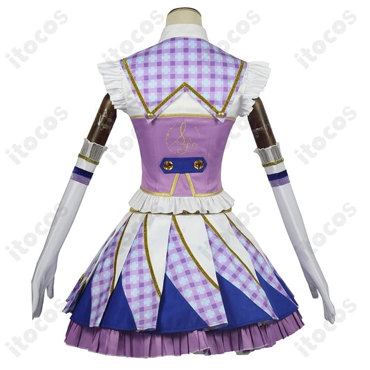 アイカツ！紫吹蘭 Soleil コスプレ衣装。高再現で動きやすく、イベント＆撮影に活躍 - 3枚目の画像