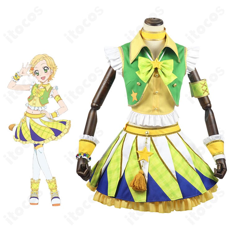 アイカツ！新条ひなきのアイドル制服コスプレ。キャラクターと衣装の世界観を融合した全身イメージ。