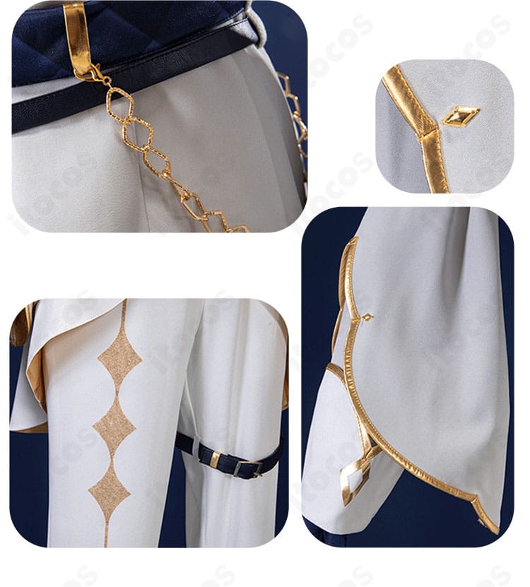 草薙寧々 フィエ・シュヴァリエ衣装 腰飾り・腿部装飾・袖の複合ディテール。立体的な重なりを確認できる