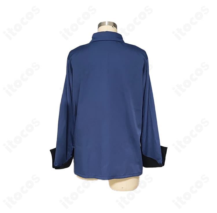 青葉つむぎ 私服（春～夏）コスプレ衣装の背面カット。背中側のラインと仕上がりの美しさが分かる画像。