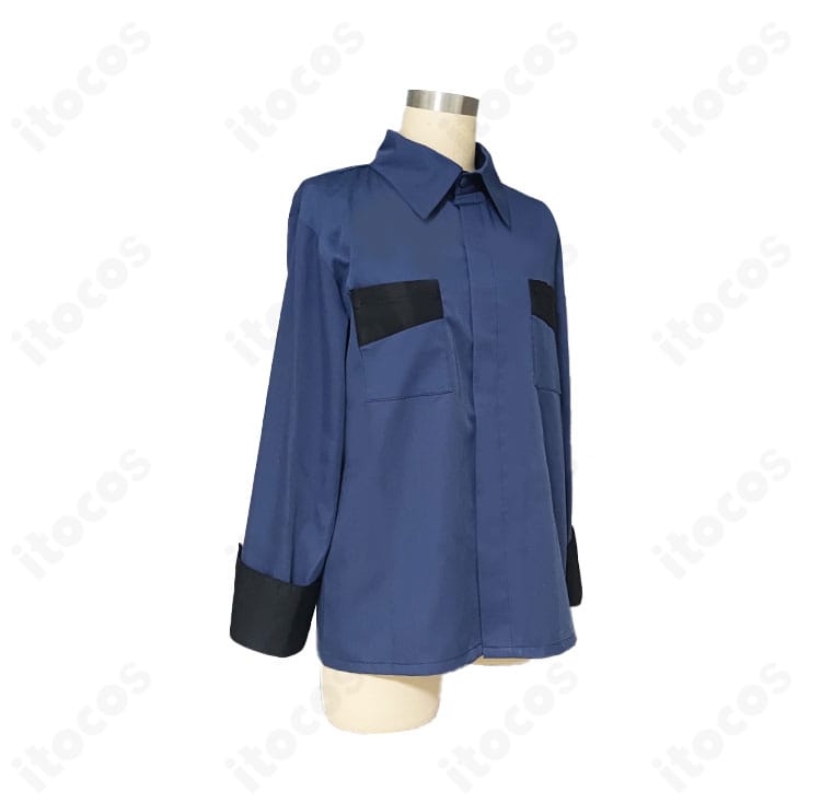 青葉つむぎ 私服（春～夏）コスプレ衣装の側面カット。フィット感とシルエットのバランス、動きやすさを示す写真。