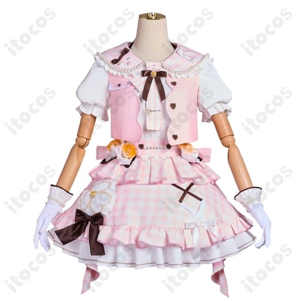 プロジェクトセカイ 花里みのり 4周年衣装コスプレ 高再現で華やか、イベント映え抜群