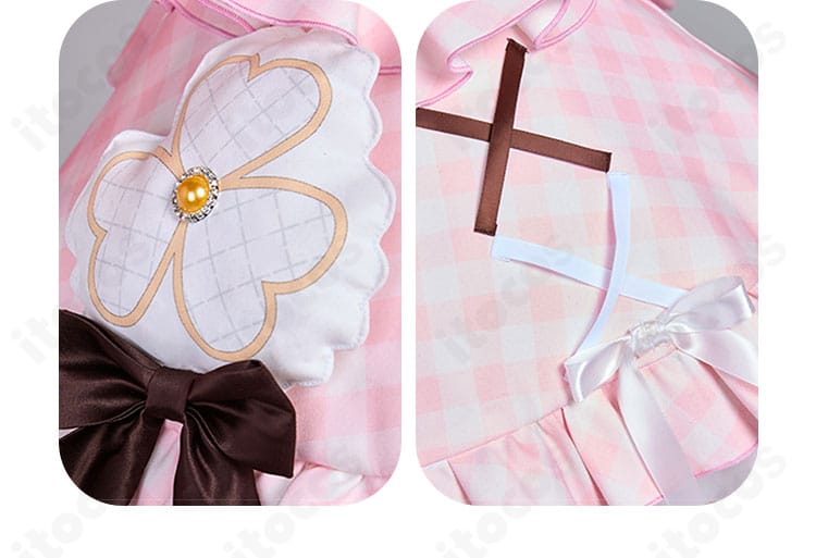 花里みのり 4周年衣装のスカート装飾ディテール。広がりと縁取りのデザインが強調された画像。