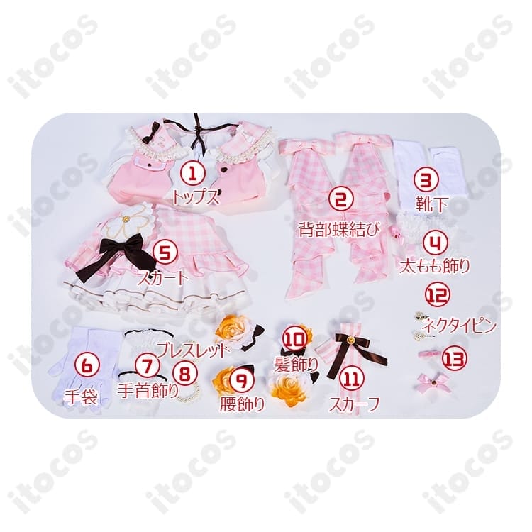 プロジェクトセカイ 花里みのり 4周年衣装コスプレ 高再現で華やか、イベント映え抜群 - 3枚目の画像