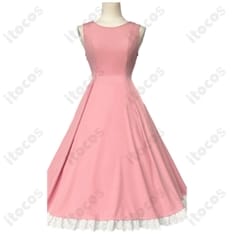 カードキャプターさくら 大道寺知世 ピンクワンピース 高再現コスプレ｜軽やかで撮影向け・送料無料 - 5枚目の画像（サムネイル）