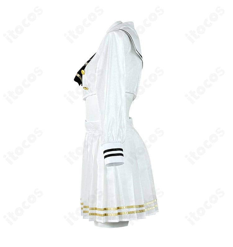 ジャナス衣装の袖ディテール。精緻な刺繍と端処理の仕立てが分かるクローズアップ。