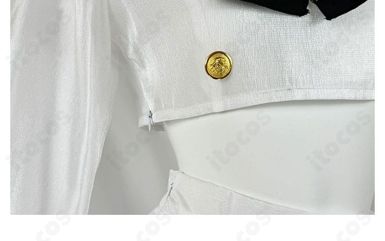 金属ボタンの装飾ディテール。高級感のある質感と配列が分かる近接写真。