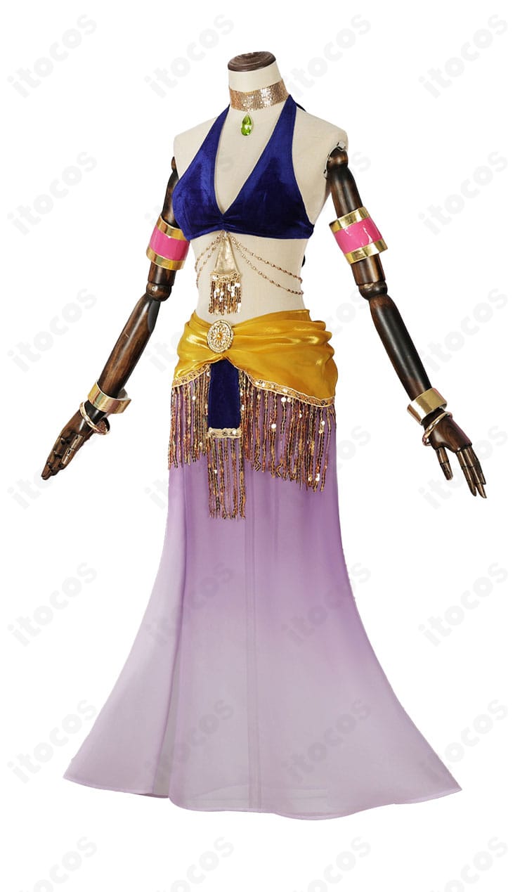 側面写真：ほしな歌唄 ダンサー コスプレ衣装。横から見たシルエットと装飾の立体感、丈感のバランスを確認できます。