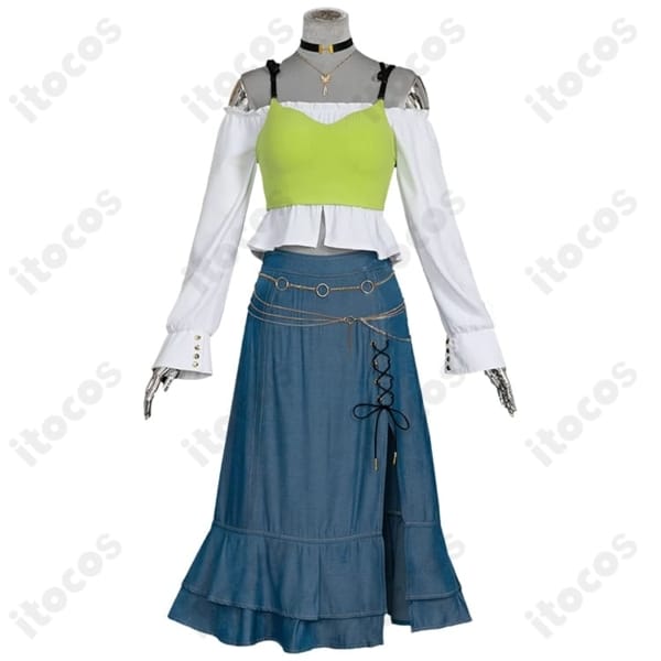 プロジェクトセカイ 白石杏 Livelylady Dress 高再現コスプレ 撮影・イベントに最適