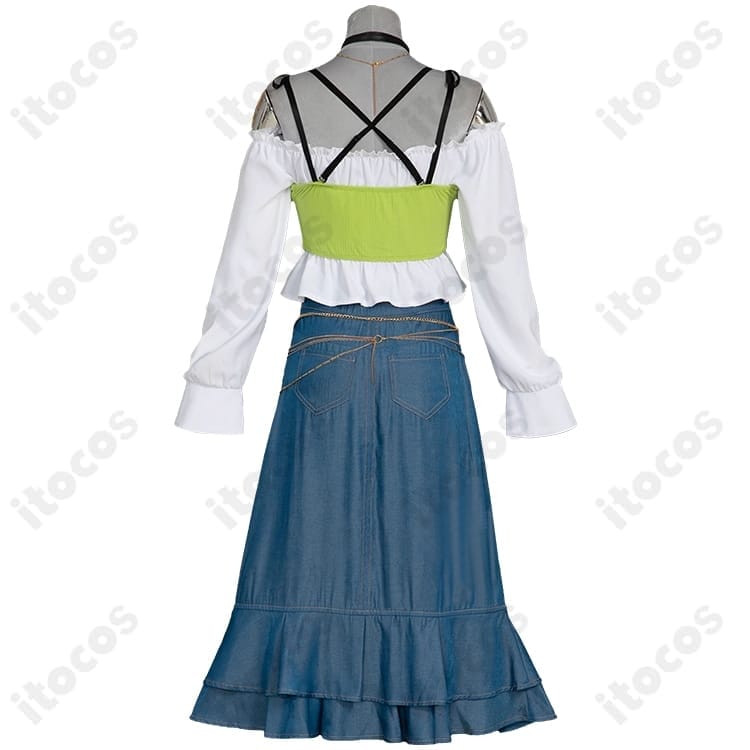 プロジェクトセカイ 白石杏 Livelylady Dress 高再現コスプレ 撮影・イベントに最適 - 3枚目の画像