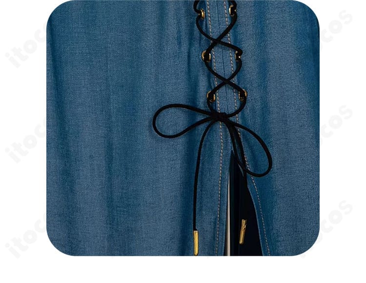 白石杏 Livelylady Dressのスカートリボン装飾。リボンの大きさと結びの見え方。