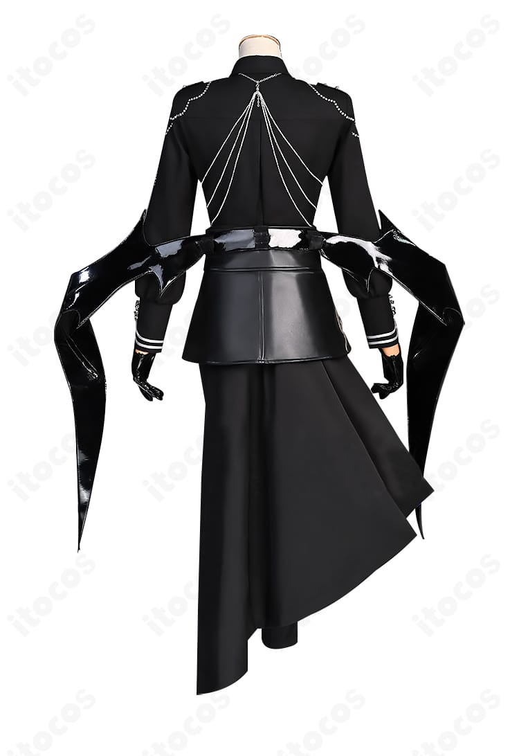 Angel×Devil コスチュームの背面全体像。背中の装飾や翼の位置関係が分かる画像。