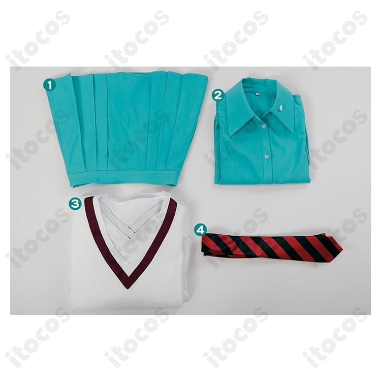 機動戦士ガンダム GQuuuuuuX アマテ・ユズリハ 制服コス 高再現で快適、イベント&撮影に最適 - 6枚目の画像