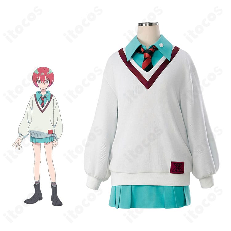 アマテ・ユズリハ（マチュ）制服コスを全身で再現したイメージ。高い再現度とシルエットが分かる商品着用例。