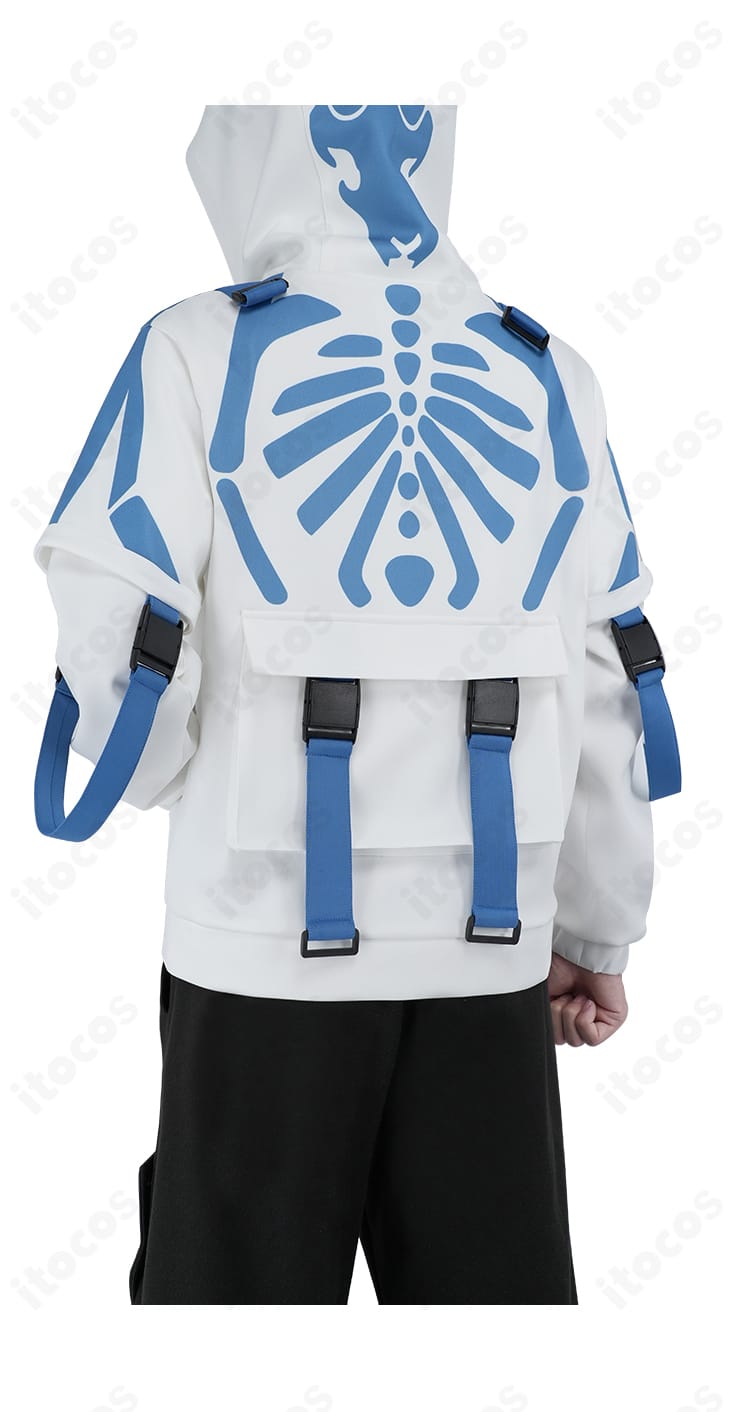 WIND BREAKER 名取慎吾コスプレのジャケット背面。背中モチーフの刺繍と全体バランスを示す画像。