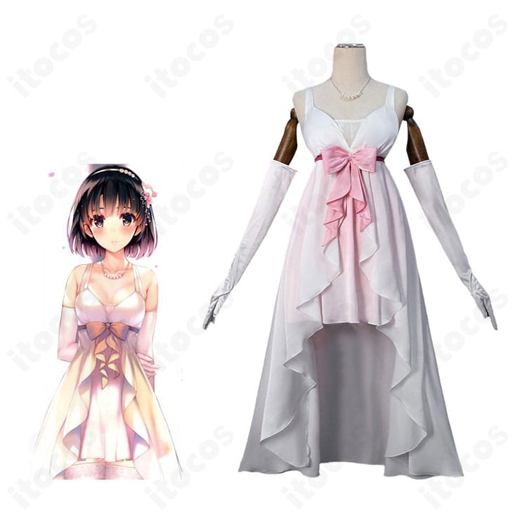 冴えない彼女の育てかた 加藤恵のコスプレ衣装・全体ディテール。清楚なワンピースと装飾を高再現で撮影した画像