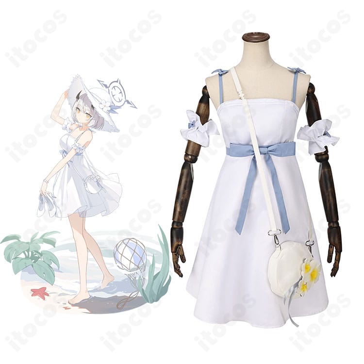 氷室セナの私服コスプレとキャラクター設定を対比した紹介画像。衣装と小物の再現ポイントが一目で分かる構成。