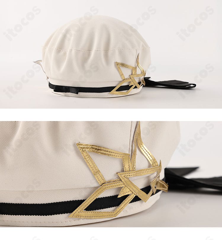 FGO メリュジーヌ 英霊博装Ver.の帽子ディテール。飾りパーツと縁取りの精緻な造形が伝わるアップショット。