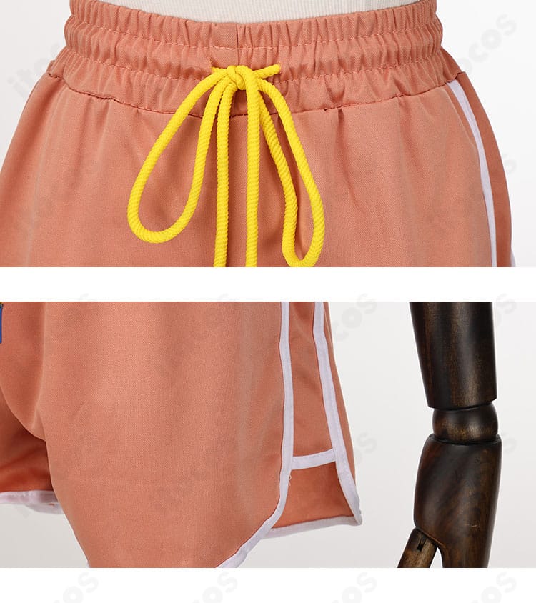 不知火舞コスプレ衣装のパンツ装飾ディテール。装飾パーツとステッチの仕上がりが分かる画像